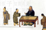 Confucius with his students